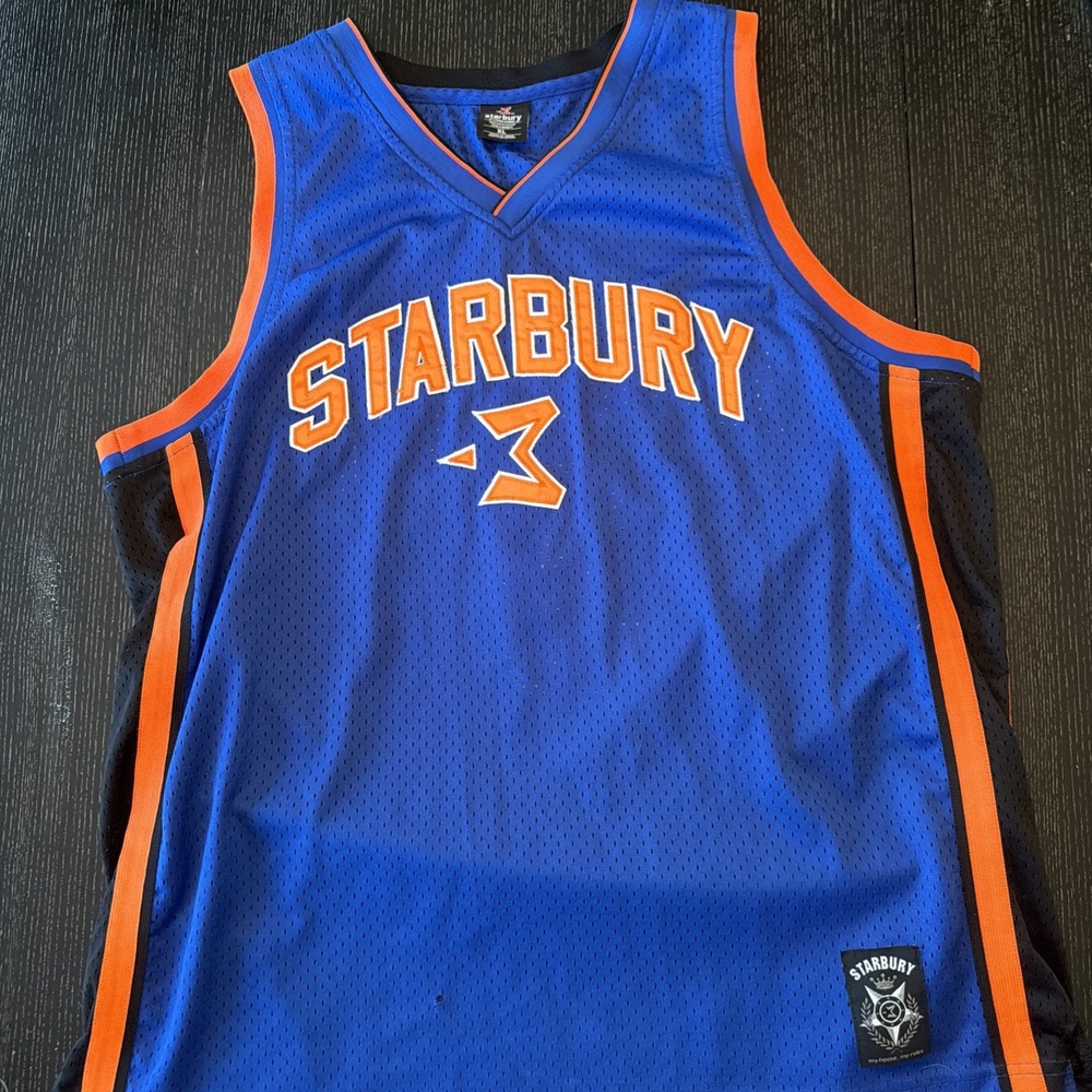 Vintage Starbury XL Basketball Jersey - Blue Stephon Marbury #3 (A)